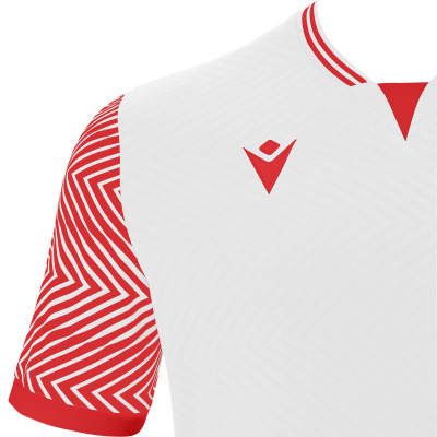 Футболка спортивная MACRON TUREIS ECO SHIRT WHITE/RED