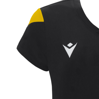 Футболка спортивная женская MACRON OXYGEN SHIRT BLACK/YELLOW