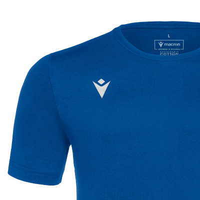 Футболка спортивная х/б MACRON BOOST ECO T-SHIRT ROYAL BLUE