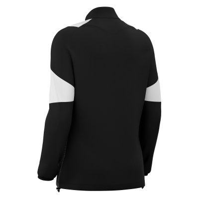 Толстовка тренировочная женская MACRON CHANTICO TRAINING 1/4 ZIP TOP BLACK/WHITE