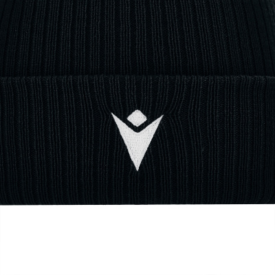 Шапка спортивная MACRON SNOW POMPON BEANIE BLACK