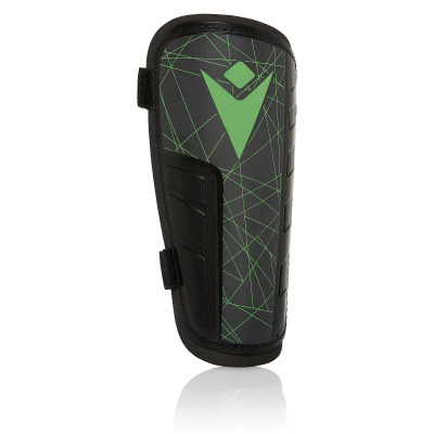 Щитки футбольные MACRON LISTER XH SHINGUARDS ANTHRACITE/NEON GREEN