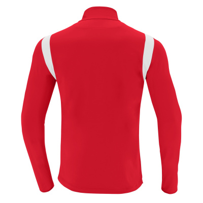 Толстовка тренировочная MACRON PURUS TRAINING 1/4 ZIP TOP RED/WHITE