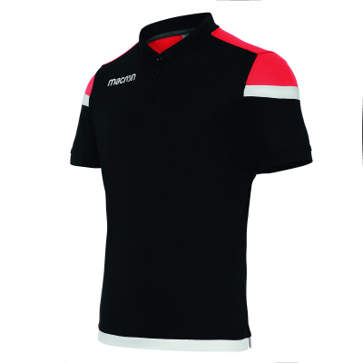 Поло парадное MACRON SHOFAR POLO BLACK/RED