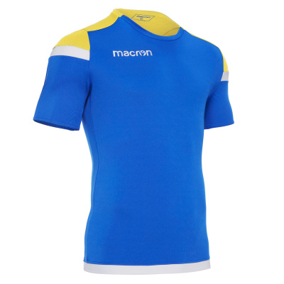 Футболка спортивная MACRON TITAN SHIRT ROYAL BLUE/YELLOW/WHITE