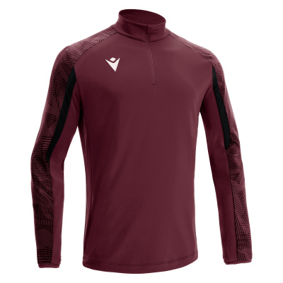 Толстовка тренировочная MACRON NARYN TRAINING 1/4 ZIP TOP CARDINAL/DARK CARDINAL