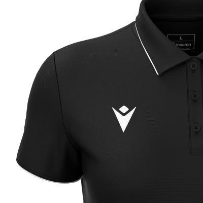 Поло спортивное женское MACRON MELODY POLO BLACK/WHITE