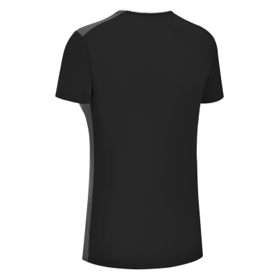 Футболка спортивная женская MACRON ZINC SHIRT BLACK/DARK GREY/WHITE