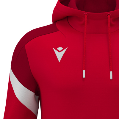 Худи спортивное ALCHEMIST HOODED SWEATSHIRT RED/WHITE