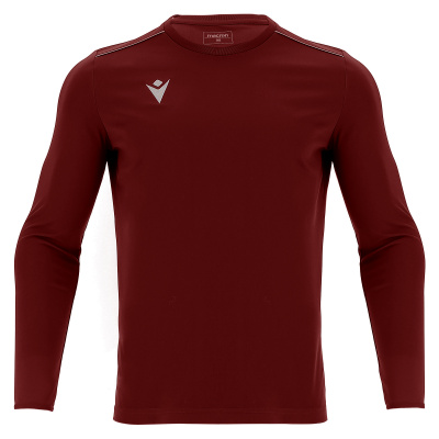 Футболка спортивная MACRON RIGEL HERO SHIRT LS CARDINAL