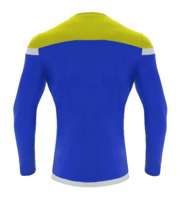 Футболка спортивная MACRON TITAN SHIRT LS ROYAL BLUE/YELLOW/WHITE