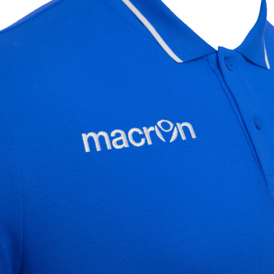 Поло парадное MACRON ZOUK POLO ROYAL BLUE/WHITE