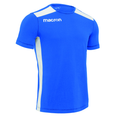 Футболка спортивная х/б MACRON FLUTE T-SHIRT ROYAL BLUE/WHITE