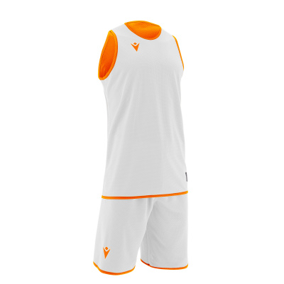 Комплект баскетбольный MACRON X500 SET REVERSIBLE ORANGE/WHITE