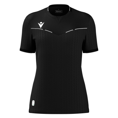 Футболка судейская проф. женская MACRON KATERYN ECO SHIRT BLACK