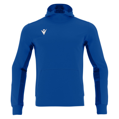 Толстовка спортивная MACRON ELECTRO HOODY POLYDIAGONAL ROYAL BLUE