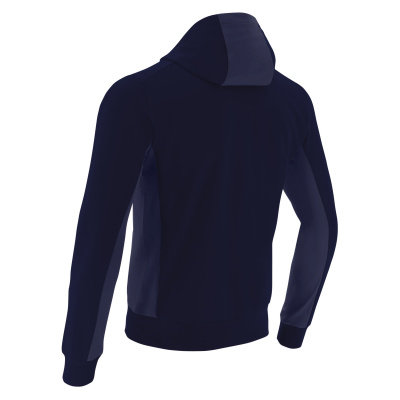 Толстовка спортивная MACRON ELECTRO HOODY POLYDIAGONAL NAVY