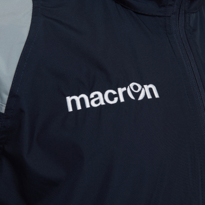 Куртка тренировочная MACRON CORAL 1/4 ZIP FLEECE INTERNAL SHOWERJACKET NAVY/GREY