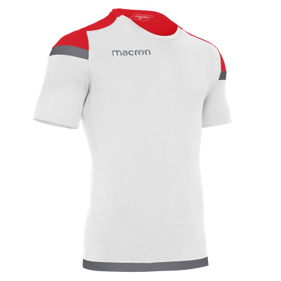 Футболка спортивная MACRON TITAN SHIRT WHITE/RED