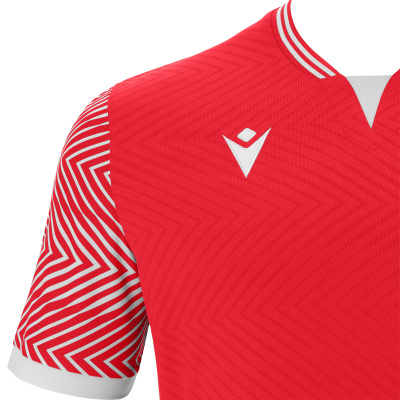Футболка спортивная MACRON TUREIS ECO SHIRT RED/WHITE