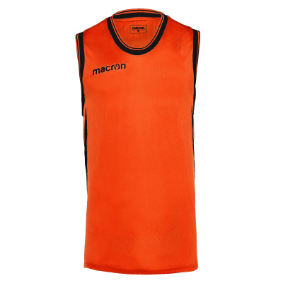 Майка спортивная MACRON ETHANE MAN VEST BICOLOR ORANGE/BLACK