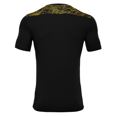Футболка спортивная MACRON NASH SHIRT BLACK/YELLOW