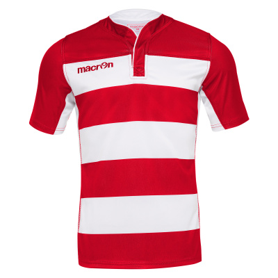 Регбийка игровая MACRON IDMON SHIRT RED/WHITE