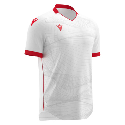 Футболка спортивная MACRON WYVERN ECO SHIRT WHITE/RED