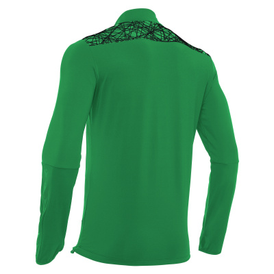 Толстовка тренировочная MACRON TIBER 1/4 ZIP TOP GREEN/BLACK