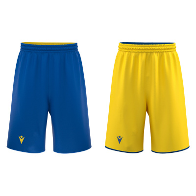 Шорты баскетбольные MACRON X500 SHORTS ROYAL BLUE/YELLOW