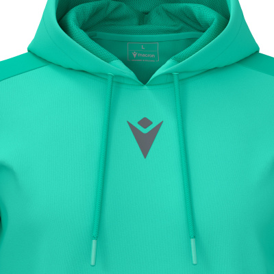 Худи спортивное MACRON HORN HOODY POLY TURQUOISE/DARK TURQUOISE