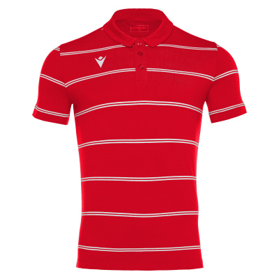 Футболка-поло парадная MACRON FLAMENCO POLO RED/WHITE