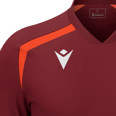 Футболка спортивная MACRON WYRM SHIRT CARDINAL/ORANGE