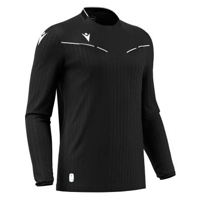 Футболка судейская проф. MACRON PONNET ECO SHIRT LS BLACK