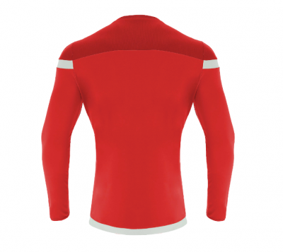 Футболка спортивная MACRON TITAN SHIRT LS RED/WHITE