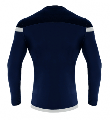 Футболка спортивная MACRON TITAN SHIRT LS NAVY/WHITE