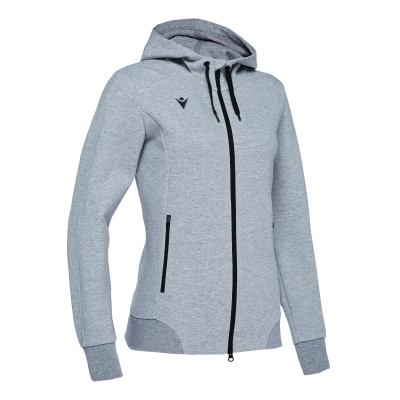 Олимпийка спортивная женская MACRON LYRE FULL LENGHT ZIP HOODED SWEATSHIRT GREY