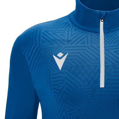 Толстовка тренировочная MACRON FRASER TRAINING 1/4 ZIP TOP ROYAL BLUE/WHITE