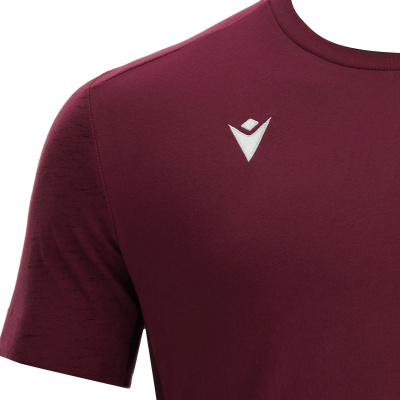 Футболка спортивная х/б MACRON NEVEL T-SHIRT CARDINAL/DARK CARDINAL