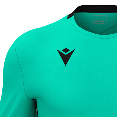 Футболка спортивная MACRON ARGO SHIRT TURQUOISE/BLACK