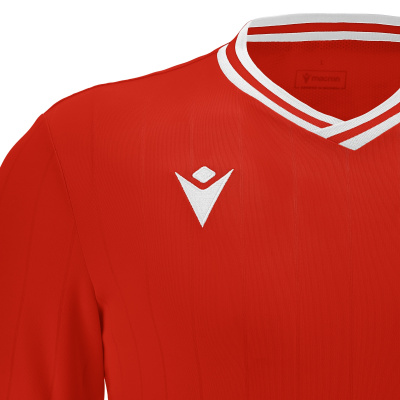 Футболка спортивная MACRON HALLEY SHIRT RED/WHITE