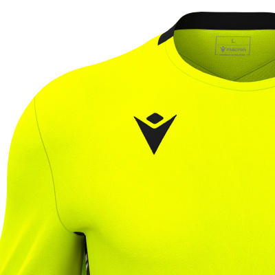 Футболка спортивная MACRON ARGO SHIRT NEON YELLOW/BLACK