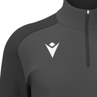Толстовка тренировочная MACRON ISEN 1/4 ZIP TOP ANTHRACITE/DARK ANTHRACITE