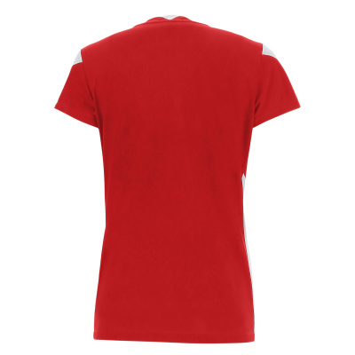 Футболка спортивная женская MACRON OXYGEN SHIRT RED/WHITE