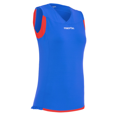 Майка спортивная MACRON MERCURY SLEEVELESS SHIRT NAVY/RED