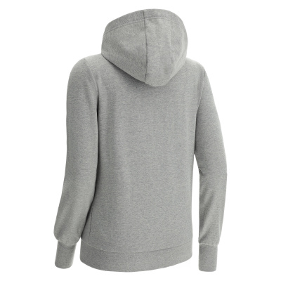 Олимпийка спортивная женская MACRON DRUM FULL ZIP HOODED SWEATSHIRT GREY MELANGE