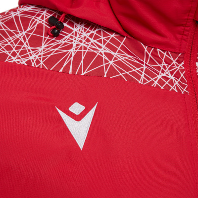 Куртка спортивная MACRON LAHTI MESH LINED SHOWERJACKET RED/WHITE