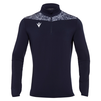 Толстовка тренировочная MACRON TIBER 1/4 ZIP TOP NAVY/WHITE