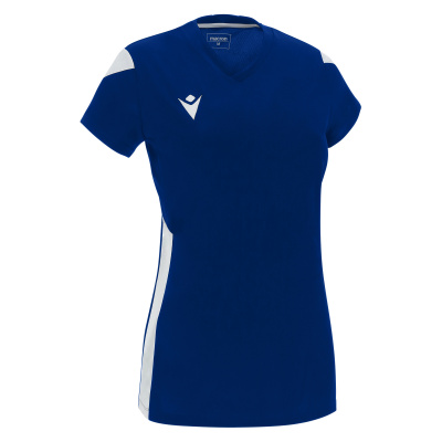 Футболка спортивная женская MACRON OXYGEN SHIRT ROYAL BLUE/WHITE
