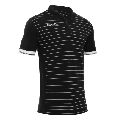 Поло парадное MACRON JUNGLE POLO BLACK/WHITE
